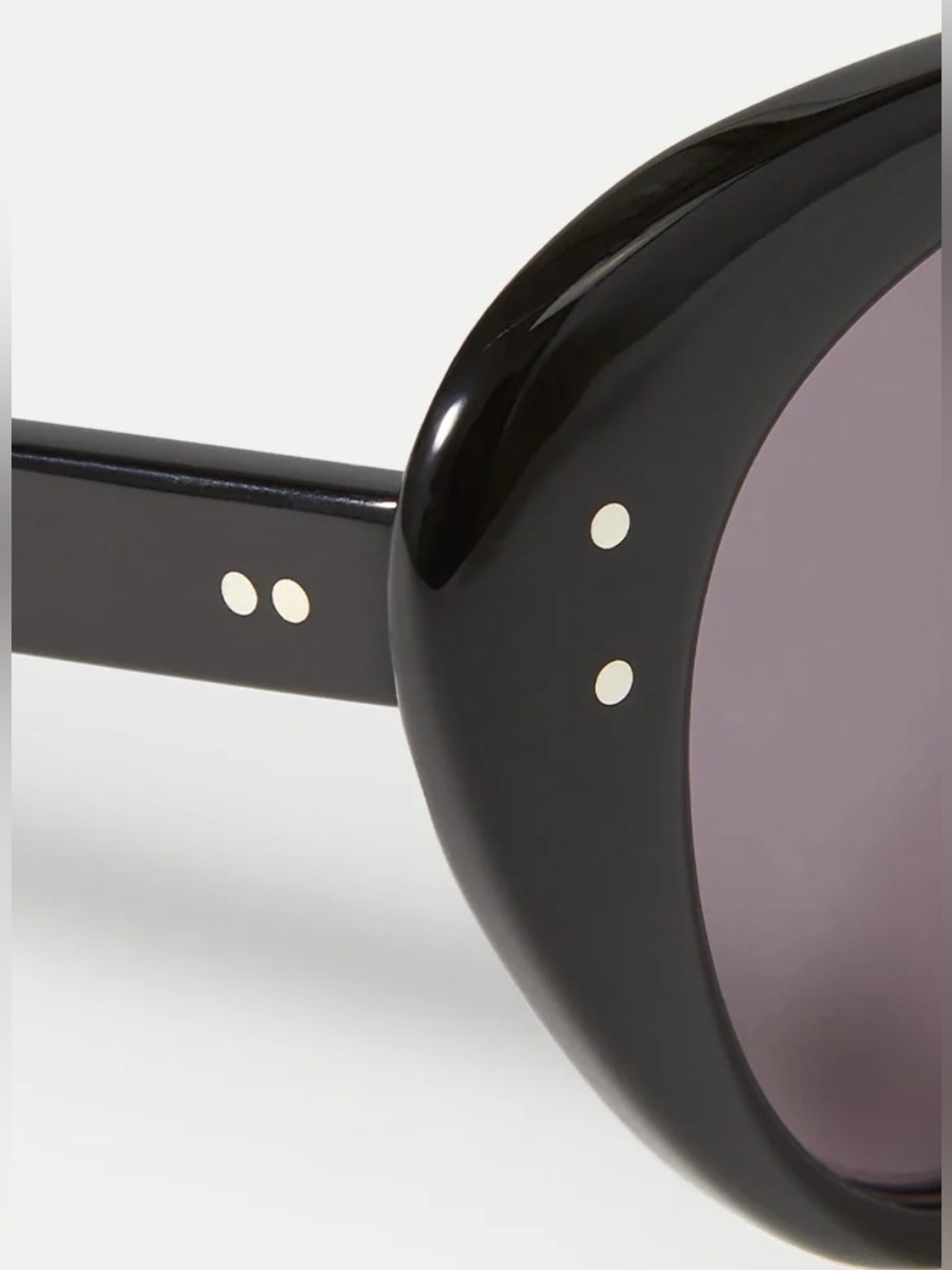 Veronica Beard Edie Cat-Eye Sunglasses in Black NWT incl Case Retail $298 - Picture 3 of 4
